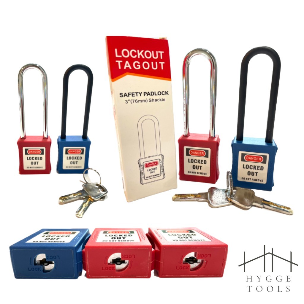 กุญแจนิรภัย กุญแจนิรภัยก้านไนล่อน กุญแจนิรภัยก้านสแตนเลส Keyed differ Lockout/ Safety padlock - Image 7