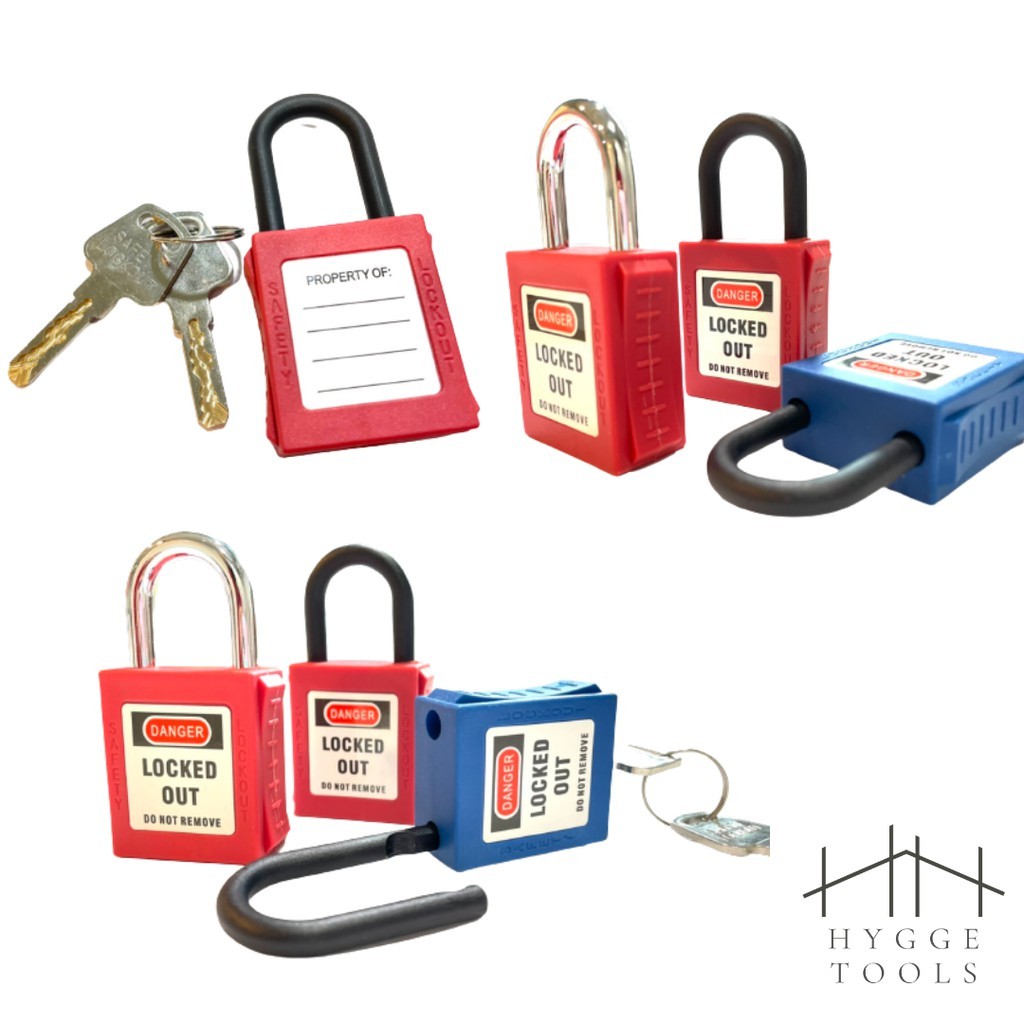 กุญแจนิรภัย กุญแจนิรภัยก้านไนล่อน กุญแจนิรภัยก้านสแตนเลส Keyed differ Lockout/ Safety padlock - Image 5
