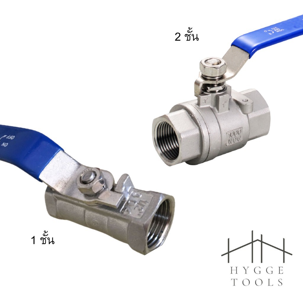 บอลวาล์ว บอลวาล์วสแตนเลส 316 Stainless Ball Valve บอลวาล์ว 1/2"-2" - Image 3