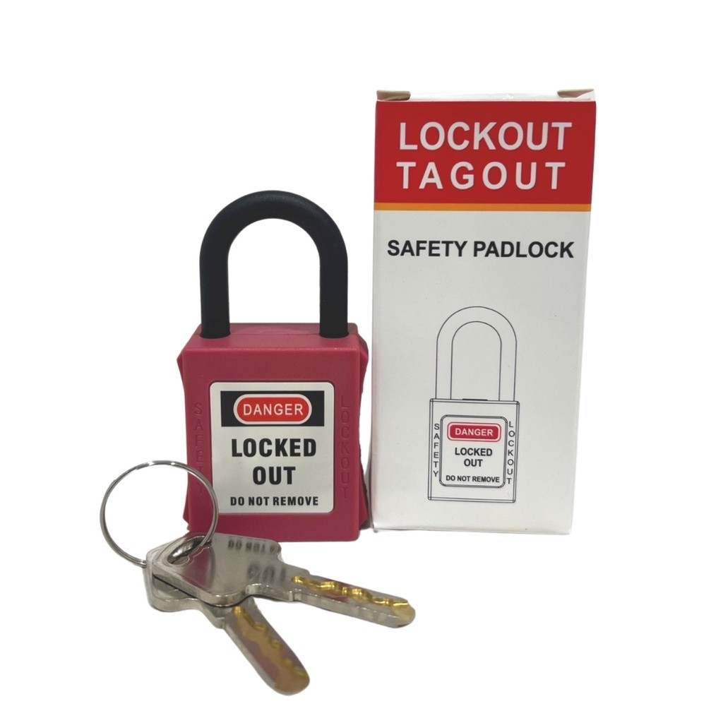 กุญแจนิรภัย กุญแจนิรภัยก้านไนล่อน กุญแจนิรภัยก้านสแตนเลส Keyed differ Lockout/ Safety padlock - Image 4