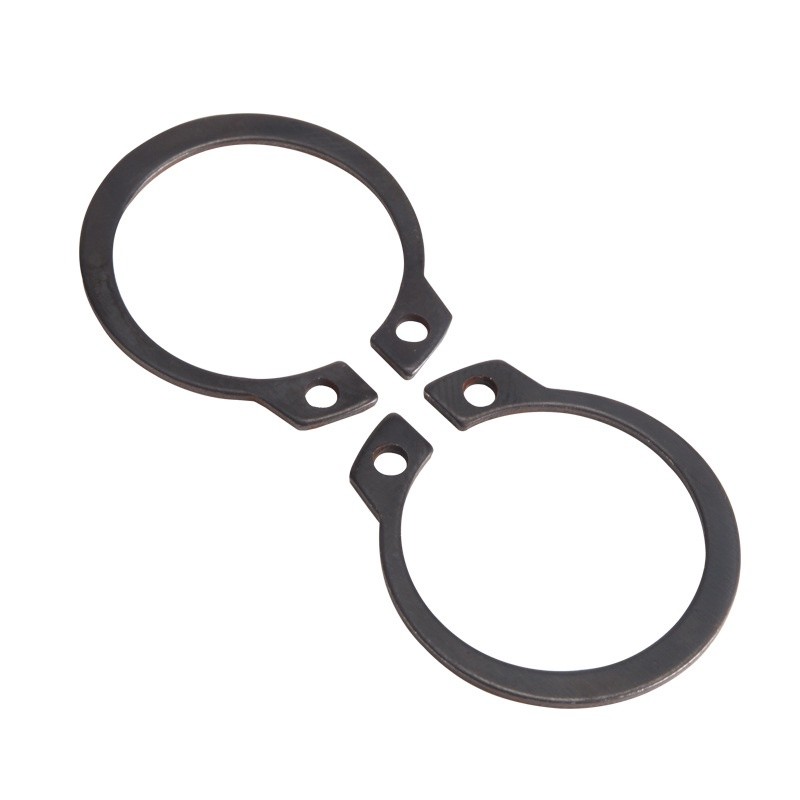 แหวนล็อคนอก เหล็กชุบดำ(10ตัว/แพ็ค) แหวนล็อคเพลา External Circlips Retaining Ring - Image 6