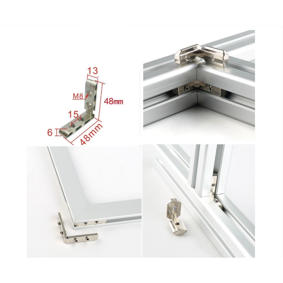 ฉาก Inner Bracket สำหรับอลูมิเนียมโปรไฟล์ อลุมิเนียมโปรไฟล์ 2020 3030 4040 4545 - Image 5