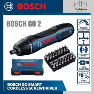 BOSCH GO PROFESSIONAL ไขควงไร้สาย สิ่งที่ได้ในชุด สาย Micro USB กระเป๋าใส่เครื่องมือ ชุดดอกไขควง 33 ชิ้น