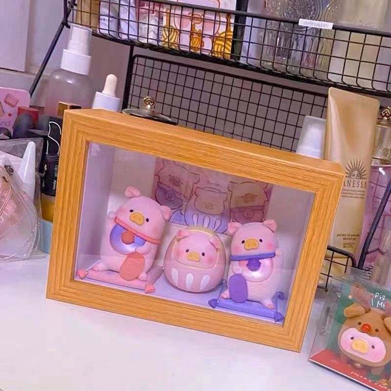 กล่องไม้ สามมิติ สําหรับโชว์โมเดลตุ๊กตา ฟิกเกอร์ diy กรอบรูปป๊อปมาร์ท สําหรับตกแต่งบ้าน - Image 2