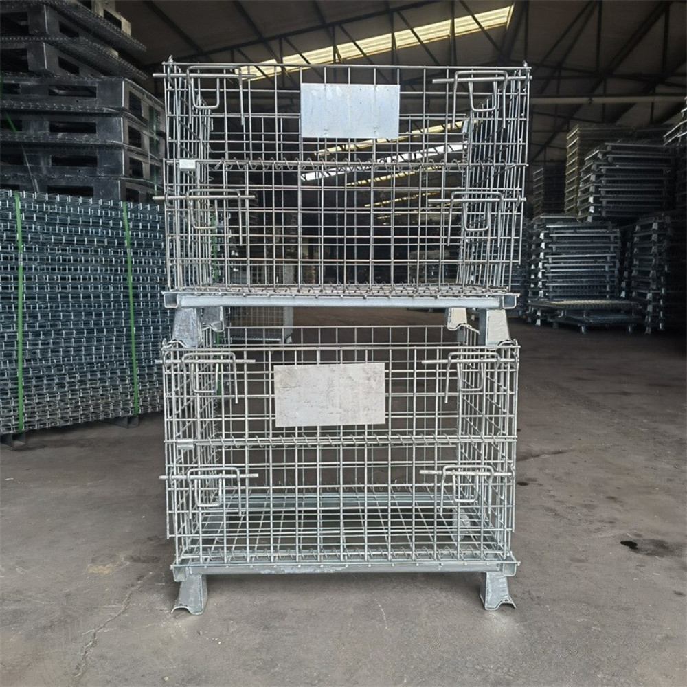 ตะแกรงเหล็กพับได้ แร็คเก็บของ กะบะเหล็ก ขนาด 60 x 80 x 64 ซม ทนทานและสะดวกในการจัดเก็บและพกพา - Image 4