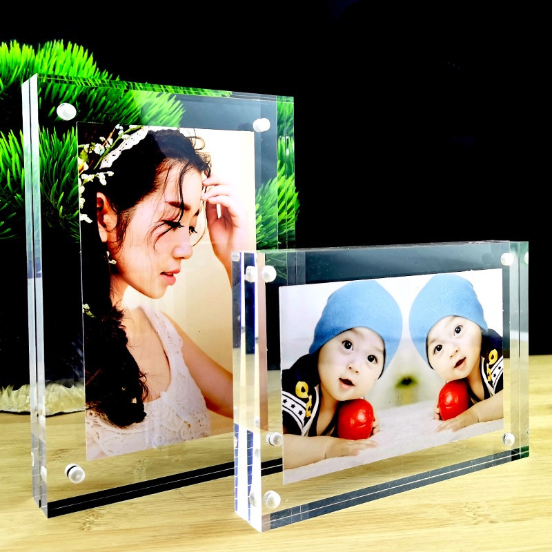 กรอบรูปอะคริลิคตั้งได้หนา 16mm 20mm กรอบรูปสไตล์เกาหลี รูปมินิมอล กรอบตกแต่งบ้าน สไตล์อินโนเวทีฟ - Image 4