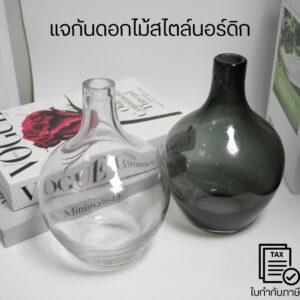 แจกันดอกไม้สไตล์นอร์ดิก ใส่ดอกไม้ ดีไซน์เรียบง่ายทันสมัย ตั้งโชว์เพื่อความสวยงาม