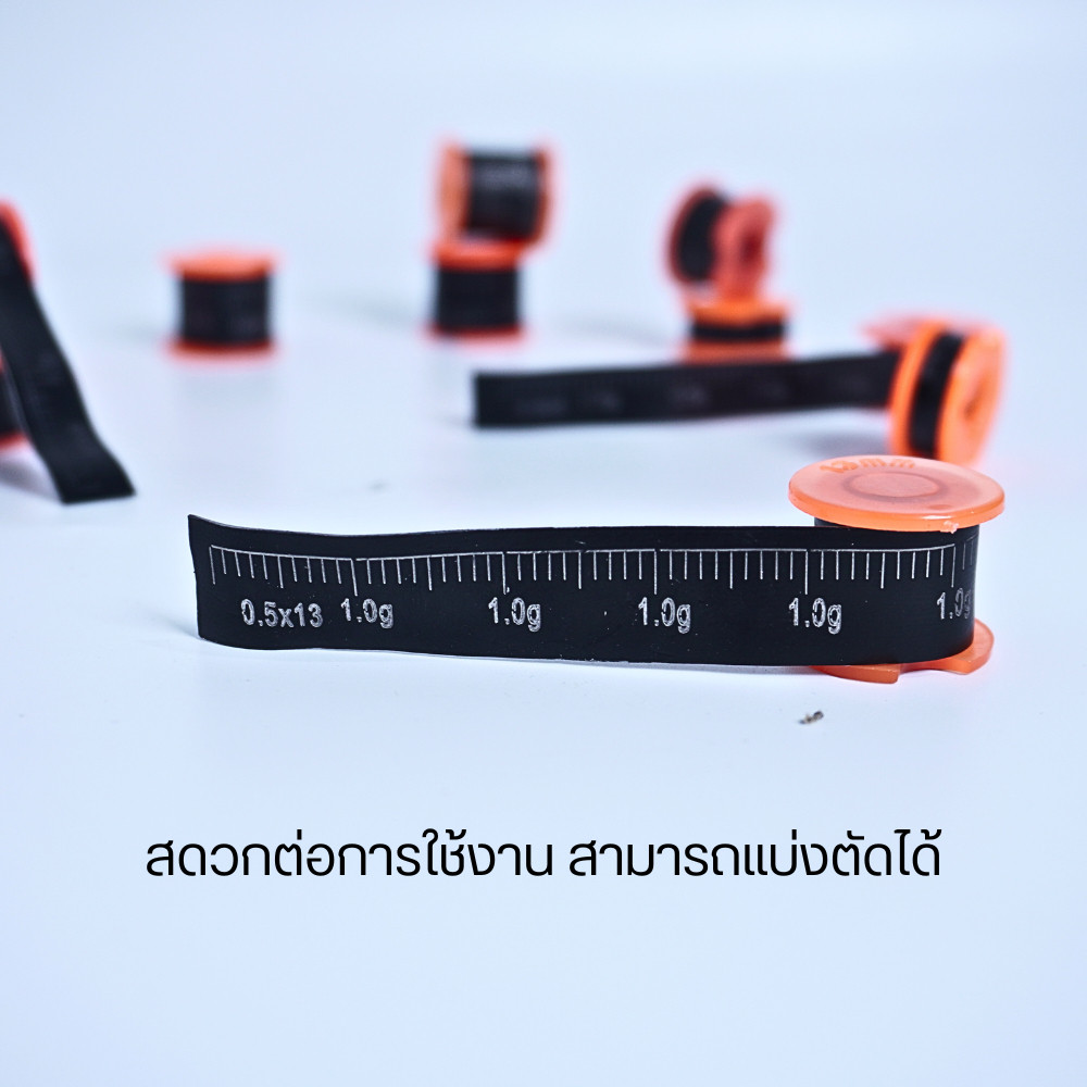 ตะกั่วถ่วงจม เครื่องชั่งจมอุปกรณ์ตกปลาตะกั่วทําให้จม แม่นยำและใช้งานง่าย สดวกต่อการใช้งาน สามารถตัดแบ่งใช้ได้ - Image 5