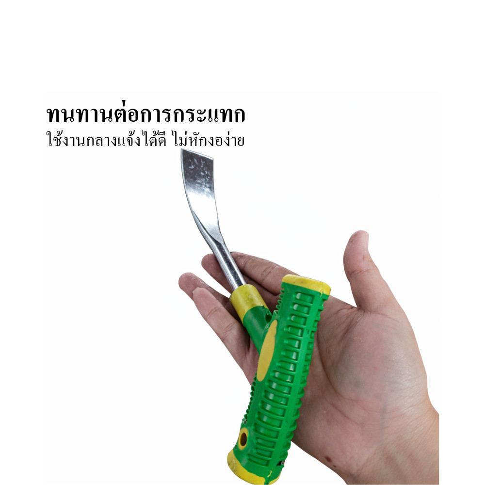 พลั่วทำสวนอเนกประสงค์ ใบเหล็กแข็งแรง ด้ามจับถนัดมือ ใช้พรวนดิน ถอนหญ้า และเตรียมแปลงปลูก งานสวนบ้านและเกษตรขนาดเล็ก - Image 6