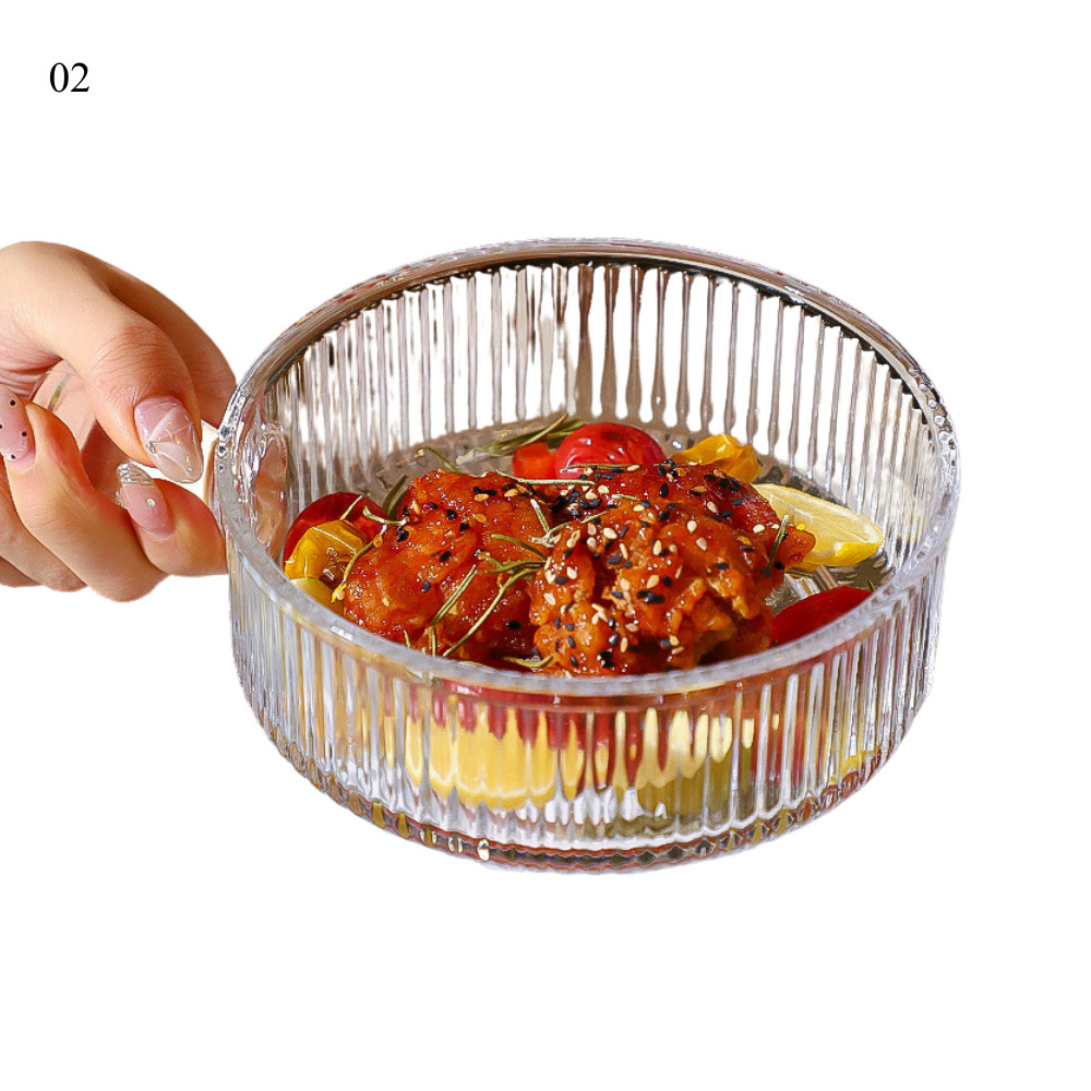 ชามแก้วทนความร้อน มีหูจับ เข้าเตาอบและไมโครเวฟได้ | Glass Baking Bowl ถือหรือยกใช้งานได้สะดวก - Image 6